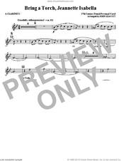 Cover icon of Bring a Torch, Jeanette Isabella sheet music for orchestra/band (a clarinet 2) by John Leavitt and Miscellaneous, intermediate skill level