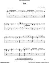 Cover icon of Ben sheet music for guitar solo by Michael Jackson, Don Black and Walter Scharf, intermediate skill level