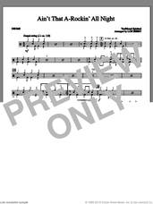 Cover icon of Ain't That A-rockin' All Night sheet music for orchestra/band (drums) by Lon Beery and Miscellaneous, intermediate skill level
