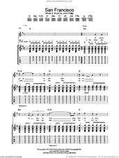 Cover icon of San Francisco (Be Sure To Wear Some Flowers In Your Hair) sheet music for guitar (tablature) by Scott McKenzie and John Phillips, intermediate skill level