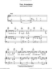 Cover icon of Yes, Anastasia sheet music for voice, piano or guitar by Tori Amos, intermediate skill level