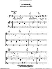 Cover icon of Wednesday sheet music for voice, piano or guitar by Tori Amos, intermediate skill level