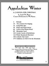 Cover icon of Appalachian Winter (A Cantata For Christmas) (COMPLETE) sheet music for orchestra/band by Joseph M. Martin, Anonymous (vv.1,2), John T. McFarland (v.3) and Jonathan Spilman, intermediate skill level