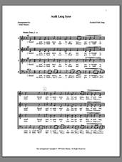 Cover icon of Auld Lang Syne sheet music for choir (SATB: soprano, alto, tenor, bass) by Deke Sharon and Anne Raugh, intermediate skill level