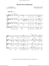 Cover icon of Take Me Out To The Ball Game sheet music for choir (SATB: soprano, alto, tenor, bass) by Deke Sharon, Albert von Tilzer, Anne Raugh and Jack Norworth, intermediate skill level