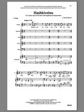 Cover icon of Hashkiveinu sheet music for choir (SATB: soprano, alto, tenor, bass) by J. David Moore, intermediate skill level