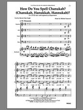 Cover icon of How Do You Spell Chanukah? sheet music for choir (SATB: soprano, alto, tenor, bass) by Michael Isaacson, intermediate skill level