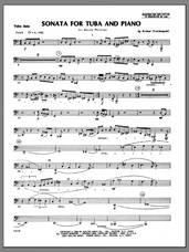 Cover icon of Sonata for Tuba and Piano (complete set of parts) sheet music for tuba and piano by Arthur Frackenpohl, classical score, intermediate skill level