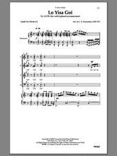 Cover icon of Lo Yisa Goi sheet music for choir (SATB: soprano, alto, tenor, bass) by J. A. Kawarsky, intermediate skill level