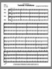 Cover icon of Twinkle Variations (COMPLETE) sheet music for percussions by Daniel Fabricius, intermediate skill level