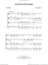 Cover icon of I Got You (I Feel Good) sheet music for choir (SATB: soprano, alto, tenor, bass) by Deke Sharon, Anne Raugh and James Brown, intermediate skill level