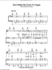 Cover icon of Don't Make Me Come To Vegas sheet music for voice, piano or guitar by Tori Amos, intermediate skill level
