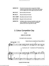 Cover icon of Colour Competition Day (from Mister Lillibub's Lovely Light Bulbs) sheet music for voice, piano or guitar by Alison Hedger, Linda Morse and Teresa Willford, intermediate skill level