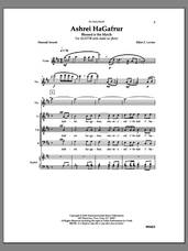 Cover icon of Ashrei Hagafrur sheet music for choir (SSATTB) by Elliot Z. Levine, intermediate skill level