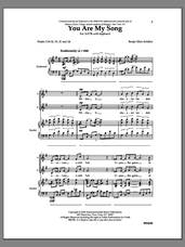 Cover icon of You Are My Song sheet music for choir (SATB: soprano, alto, tenor, bass) by Benjie Ellen Schiller, intermediate skill level