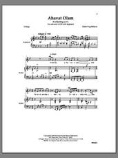 Cover icon of Ahavat Olam sheet music for choir (SATB: soprano, alto, tenor, bass) by Robert Applebaum, intermediate skill level