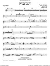 Cover icon of Proud Mary (arr. Kirby Shaw) sheet music for orchestra/band (Bb trumpet 1) by John Fogerty, Creedence Clearwater Revival, Ike & Tina Turner and Kirby Shaw, intermediate skill level