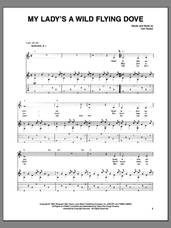 Cover icon of My Lady's A Wild Flying Dove sheet music for guitar (tablature) by Tom Paxton, intermediate skill level