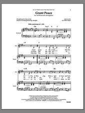 Cover icon of Grant Peace sheet music for choir (SATB: soprano, alto, tenor, bass) by Lisa Levine, intermediate skill level
