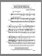 Cover icon of Raise Up the Menorah sheet music for choir (2-Part) by Eliot Bailen, intermediate duet