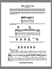 Cover icon of Baby How Long sheet music for guitar (tablature) by Howlin' Wolf and Chester Burnett, intermediate skill level