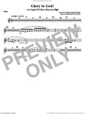 Cover icon of Glory to God! sheet music for orchestra/band (oboe) by Mark Hayes and Pamela Martin, intermediate skill level