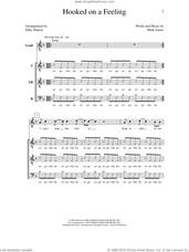 Cover icon of Hooked On A Feeling sheet music for choir (TTBB: tenor, bass) by Deke Sharon, Anne Raugh and Mark James, intermediate skill level