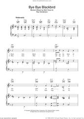 Cover icon of Bye Bye Blackbird sheet music for voice, piano or guitar by Ray Henderson and Mort Dixon, intermediate skill level