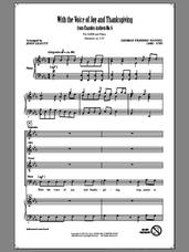 Cover icon of With The Voice Of Joy And Thanksgiving sheet music for choir (SATB: soprano, alto, tenor, bass) by George Frideric Handel and John Leavitt, intermediate skill level