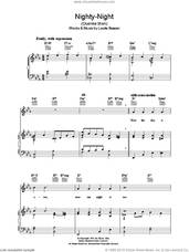 Cover icon of Nighty-Night (Duerme Bien) sheet music for voice, piano or guitar by Leslie Beacon, intermediate skill level