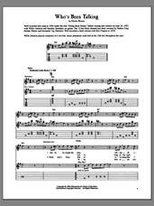 Cover icon of Who's Been Talking sheet music for guitar (tablature) by Howlin' Wolf and Chester Burnett, intermediate skill level