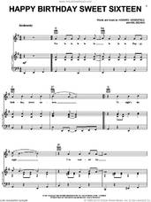 Cover icon of Happy Birthday Sweet Sixteen sheet music for voice, piano or guitar by Neil Sedaka and Howard Greenfield, intermediate skill level