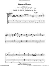 Cover icon of Country House sheet music for guitar (tablature) by Blur, Alex James, Damon Albarn, David Rowntree and Graham Coxon, intermediate skill level