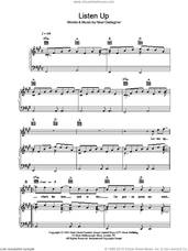 Cover icon of Listen Up sheet music for voice, piano or guitar by Oasis and Noel Gallagher, intermediate skill level