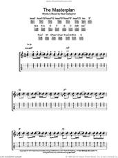 Cover icon of The Masterplan sheet music for guitar (tablature) by Oasis and Noel Gallagher, intermediate skill level