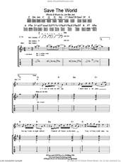 Cover icon of Save The World sheet music for guitar (tablature) by Bon Jovi, intermediate skill level