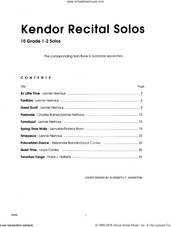 Cover icon of Kendor Recital Solos - Clarinet (Piano Accompaniment Book Only) sheet music for clarinet and piano, intermediate skill level
