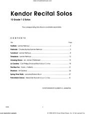 Cover icon of Kendor Recital Solos - Tenor Saxophone (Piano Accompaniment Book Only) sheet music for tenor saxophone and piano, intermediate skill level