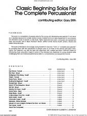 Cover icon of Classic Beginning Solos For The Complete Percussionist sheet music for percussions, intermediate skill level