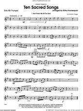 Cover icon of Ten Sacred Songs (complete set of parts) sheet music for trumpet and piano by Arthur Frackenpohl, intermediate skill level