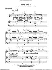 Cover icon of Who Am I sheet music for voice, piano or guitar by Will Young, Francis White and Lucie Silverman, intermediate skill level