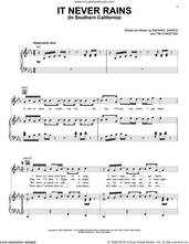 Cover icon of It Never Rains (In Southern California) sheet music for voice, piano or guitar by Albert Hammond, Raphael Saadiq, Tim Christian and Tony! Toni! Tone!, intermediate skill level