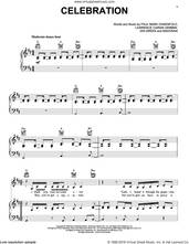 Cover icon of Celebration sheet music for voice, piano or guitar by Madonna, Ian Green, Lawrence Ciaran Gribbin and Paul Mark Oakenfold, intermediate skill level