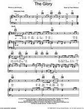 Cover icon of The Glory sheet music for voice, piano or guitar by Frank Wildhorn and Jack Murphy, intermediate skill level