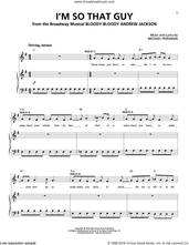 Cover icon of I'm So That Guy sheet music for voice and piano by Michael Friedman, intermediate skill level
