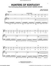 Cover icon of Hunters Of Kentucky sheet music for voice and piano by Michael Friedman, intermediate skill level