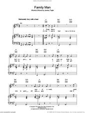 Cover icon of Family Man sheet music for voice, piano or guitar by James Taylor, intermediate skill level