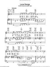 Cover icon of Love Songs sheet music for voice, piano or guitar by James Taylor, intermediate skill level