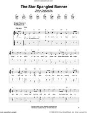 Cover icon of The Star Spangled Banner sheet music for guitar solo (easy tablature) by Francis Scott Key and John Stafford Smith, easy guitar (easy tablature)