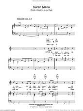 Cover icon of Sarah Maria sheet music for voice, piano or guitar by James Taylor, intermediate skill level